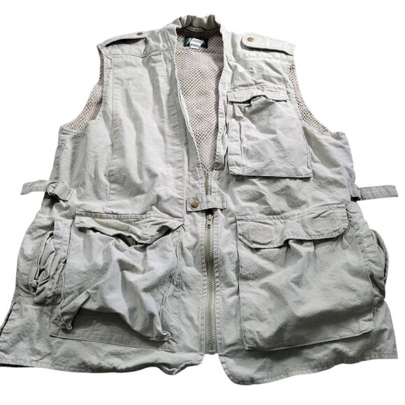 Cabela's Other - Cabelas Vest Mens Large Fishing Utility Vented Hiking Outdoor Camping Zip